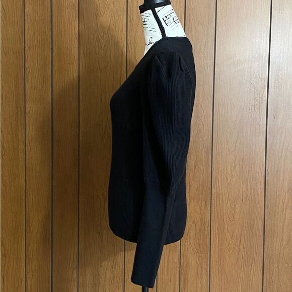 Jonathan Simkhai Mila Puff-Sleeve Sweater size L - Picture 3 of 7